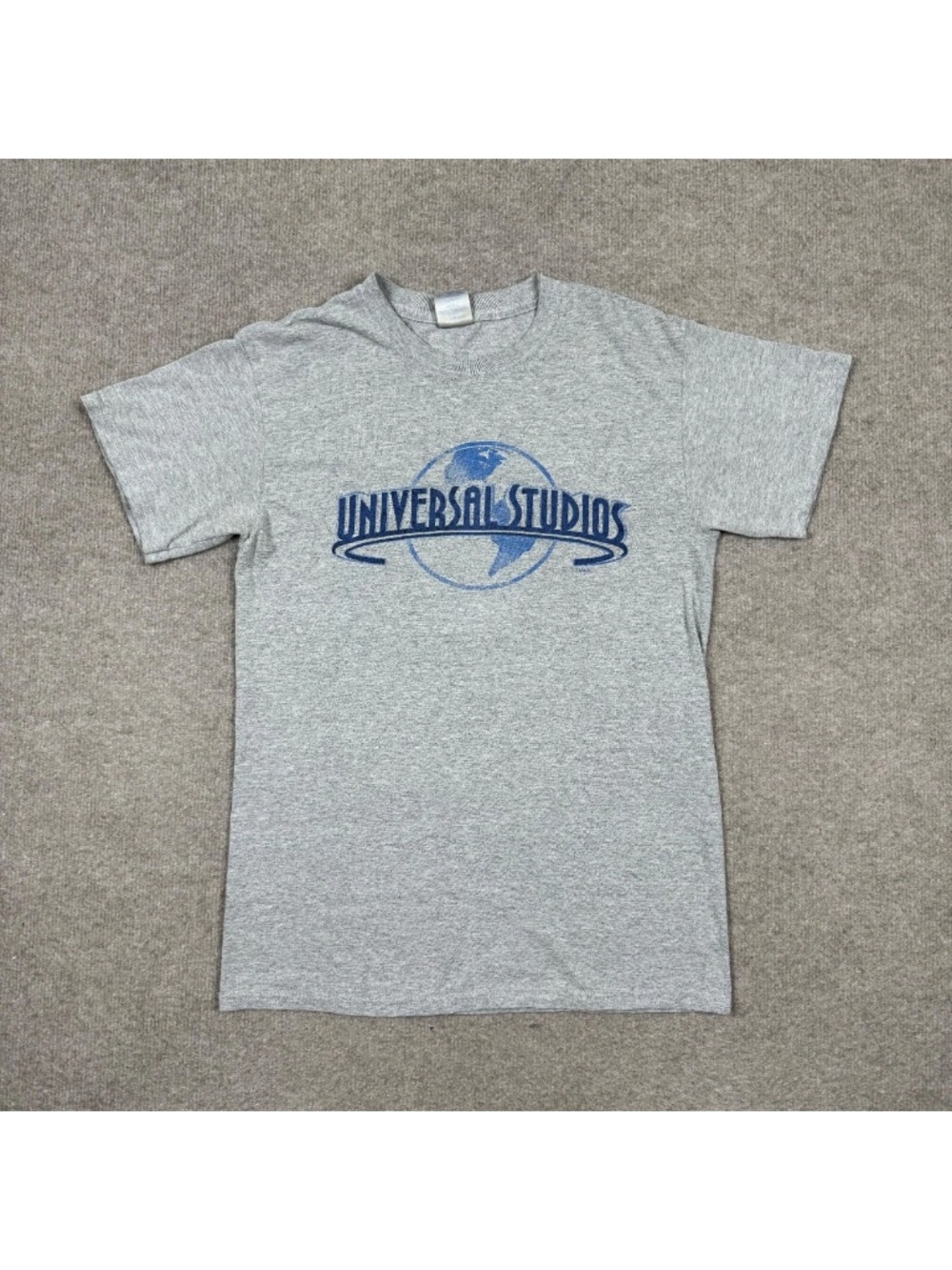 Universal Studios Men's Shirt Size S Gray Short Sleeve Graphic Tee Theme Park